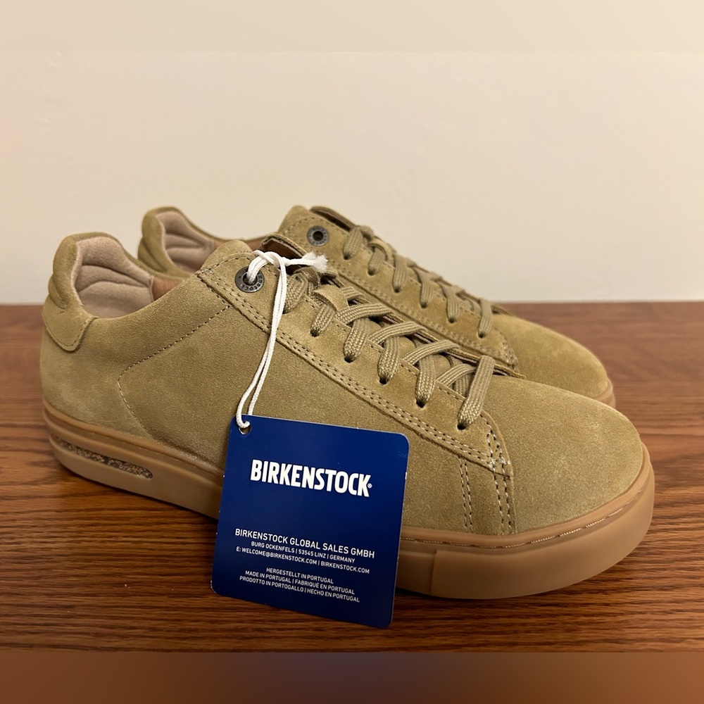 Birkenstock Bend Suede Sneakers Khaki Size 37 Regular Width